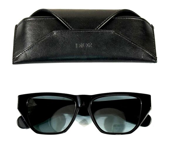 Christian Dior Inside Out 2 Black Olive Green Sunglasses Case Italy Minimalist main image 7